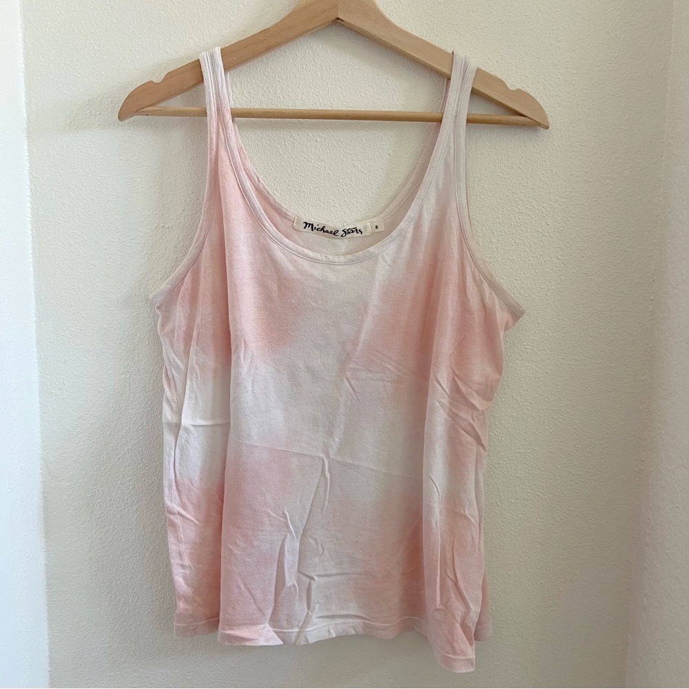 Michael Stars Tie-Dye Scoop Tank S